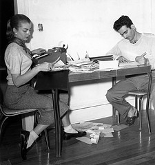 Couple Doing taxes