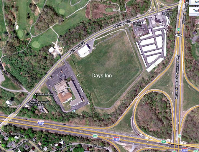Days Inn of New Bedford Map - www.RC123.com