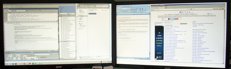 Two Computoer Monitors  - www.RC123.com